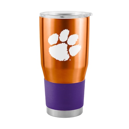 Logo Brands Clemson Alt Sleeve 30oz Gameday Stainless Tumbler 123-S30T-1B